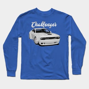 Challenger Drift White Front Long Sleeve T-Shirt